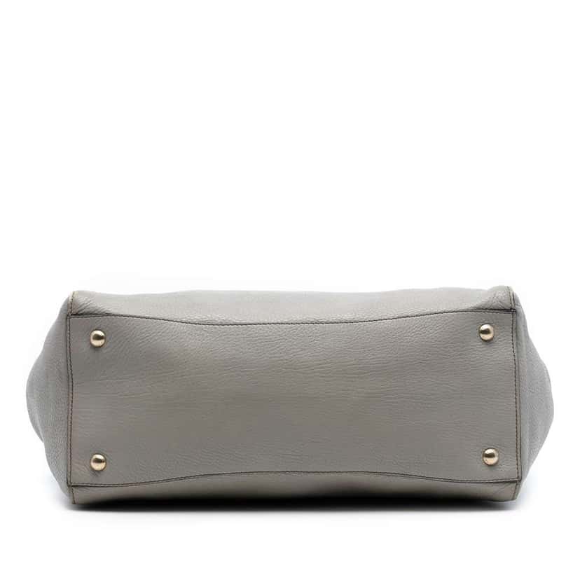 Prada Vitello Daino Satchel Grey Leather Very good condition - Inside View