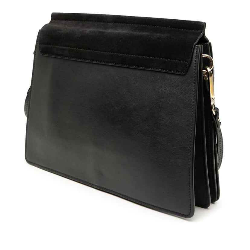 Chloé Medium Leather Faye Shoulder Bag Black Leather Good condition - Back View