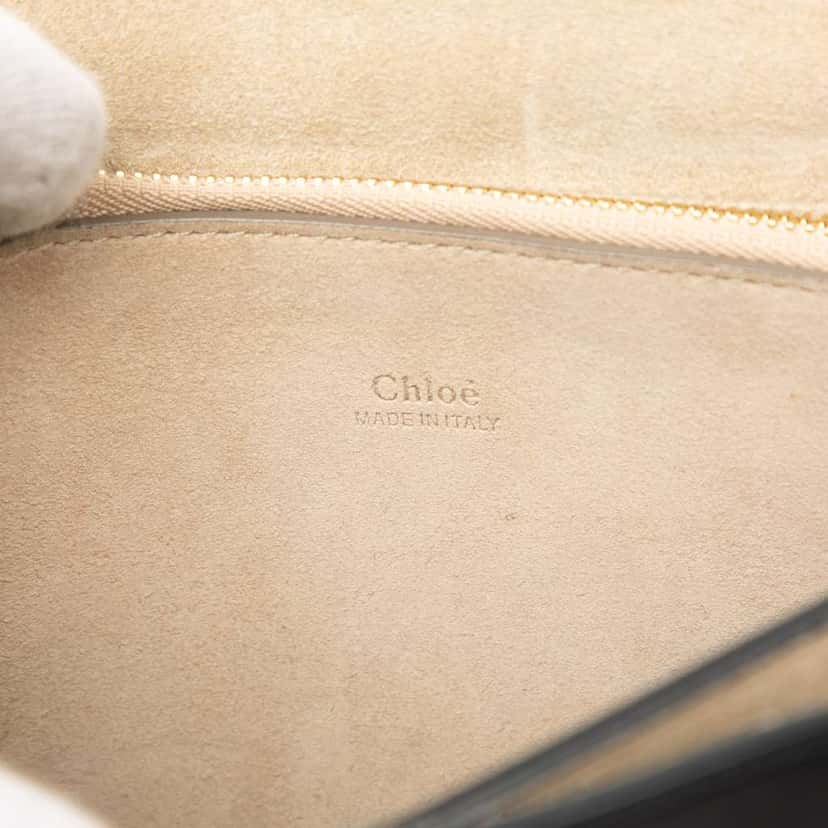Chloé Medium Leather Faye Shoulder Bag Black Leather Good condition - Box View