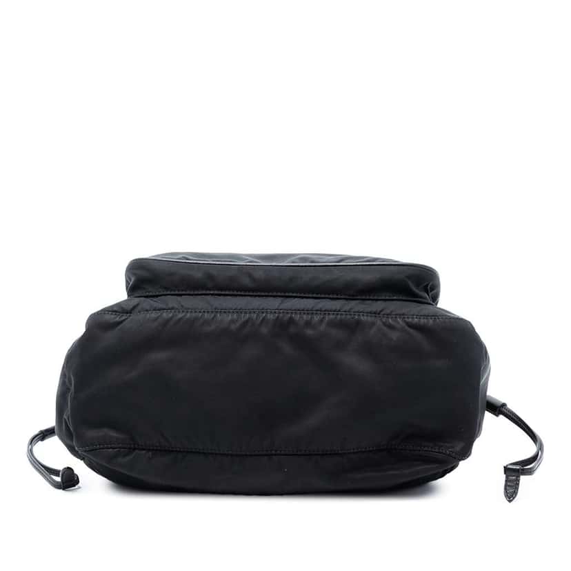 Prada Saffiano Trimmed Tessuto Zip Top Shoulder Bag Black Very good condition - Inside View