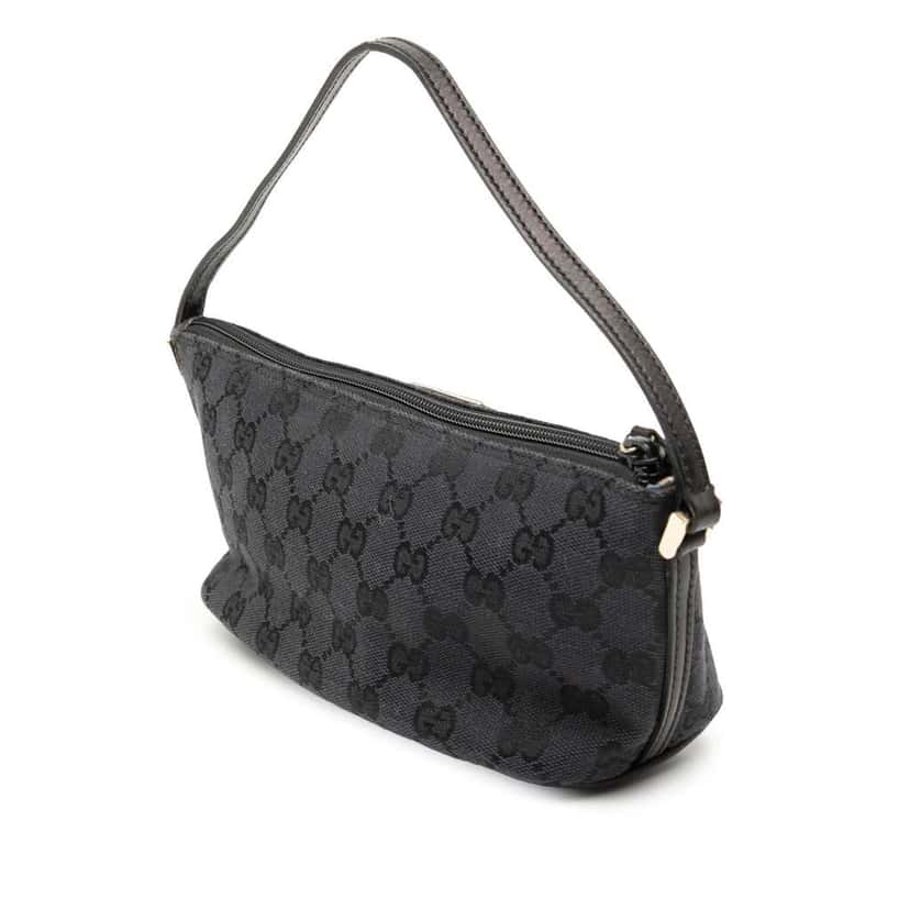 Gucci GG Canvas Boat Black Canvas Very good condition - Back View