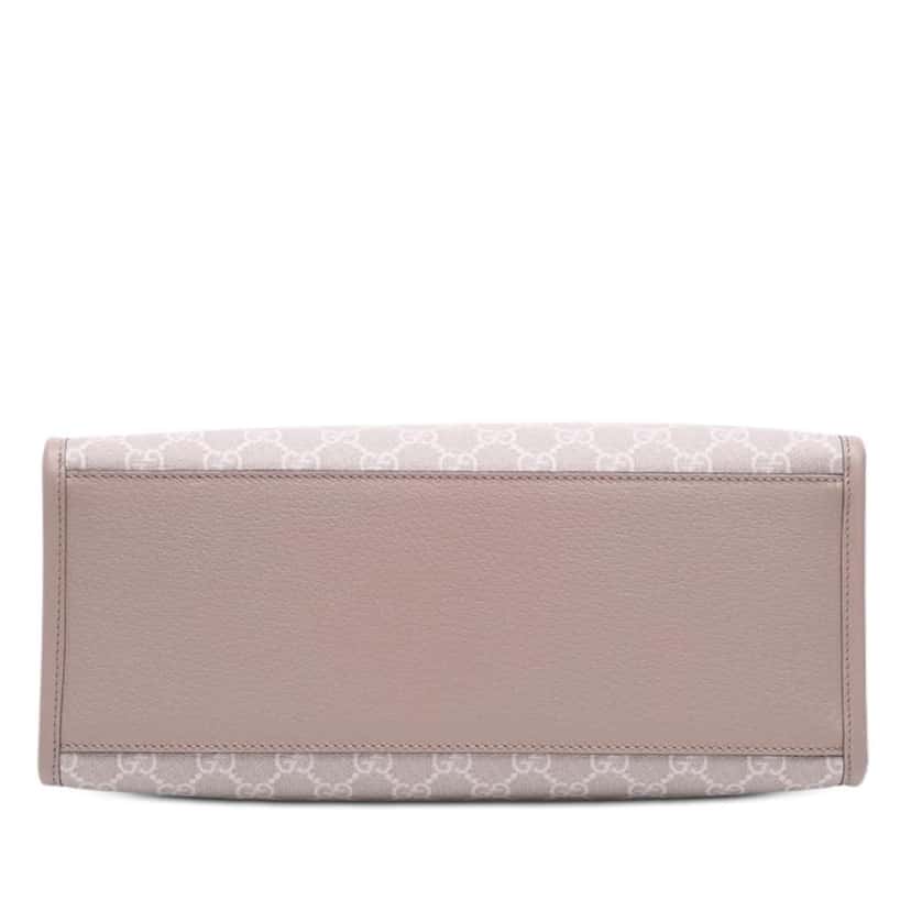 Gucci Small GG Supreme Interlocking G Tote Brown Canvas Very good condition - Inside View