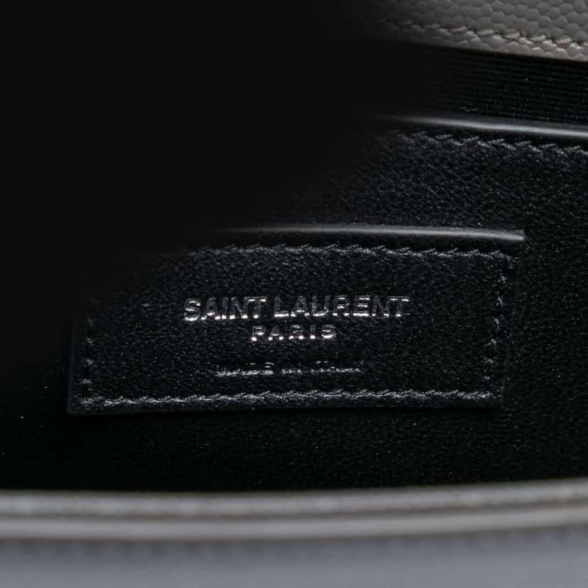 Saint Laurent Small Grain de Poudre Monogram Kate Tassel Crossbody Black Leather Very good condition - Box View