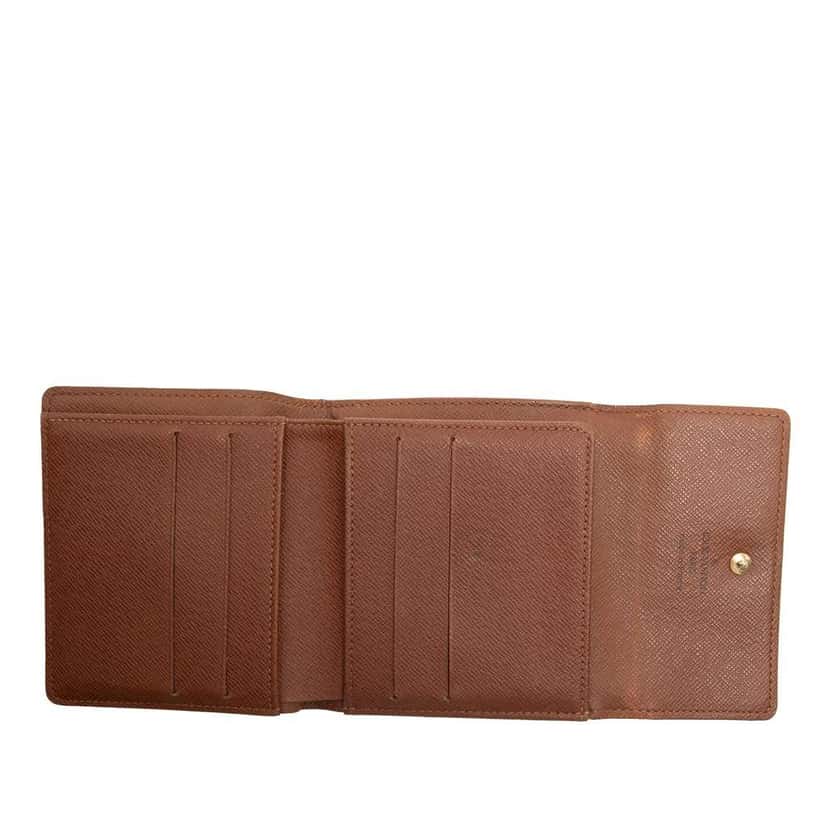 Louis Vuitton Monogram Portefuille Elise Trifold Wallet Brown Very good condition - Model View