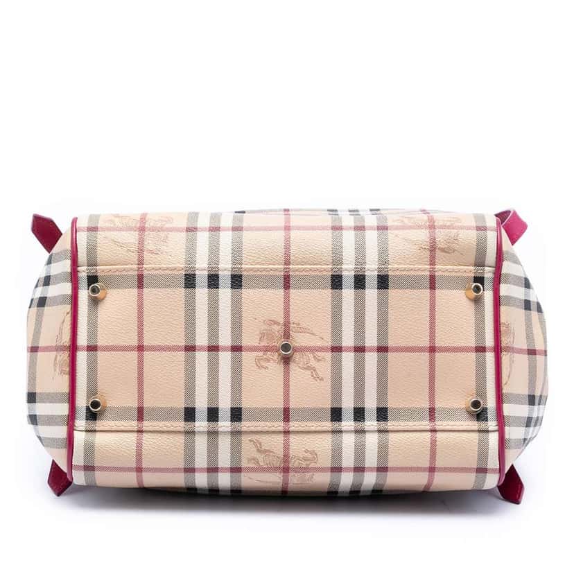 Burberry Small Haymarket Check Coated Canvas Canterbury Tote Brown Canvas Very good condition - Inside View