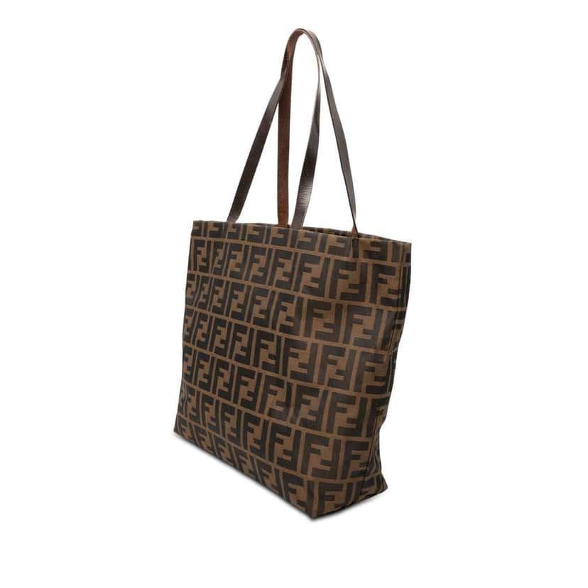Fendi Zucca Canvas Tote Brown Canvas Very good condition - Back View