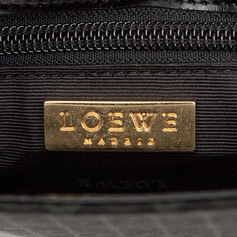 Loewe Anagram Canvas Shoulder Bag Black Canvas Very good condition - Box View