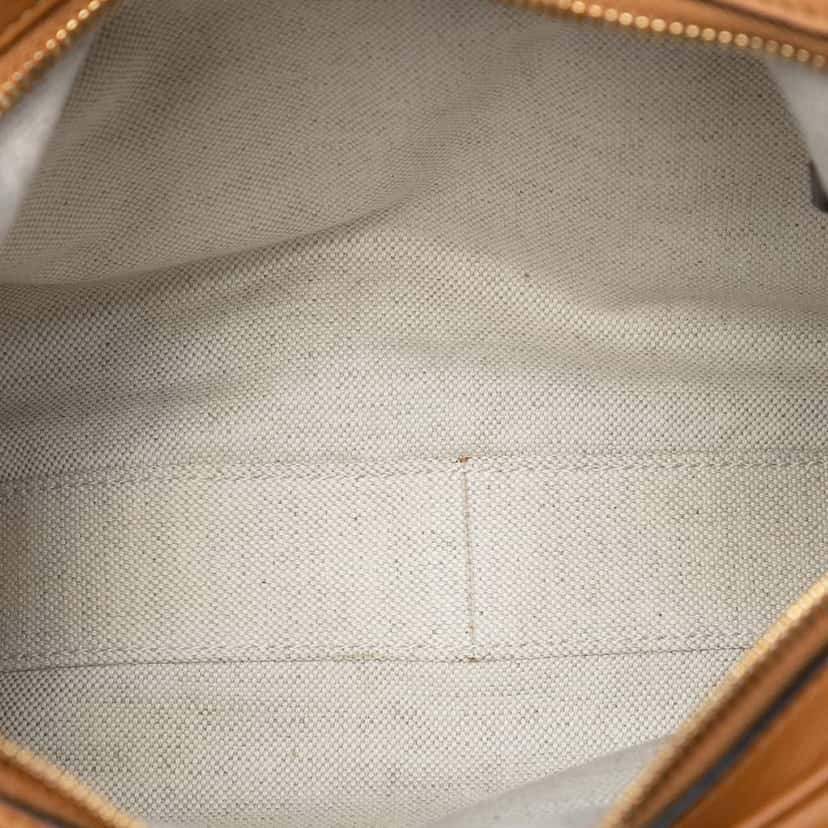 Gucci Medium Leather Web Attache Crossbody Brown Leather Very good condition - Model View