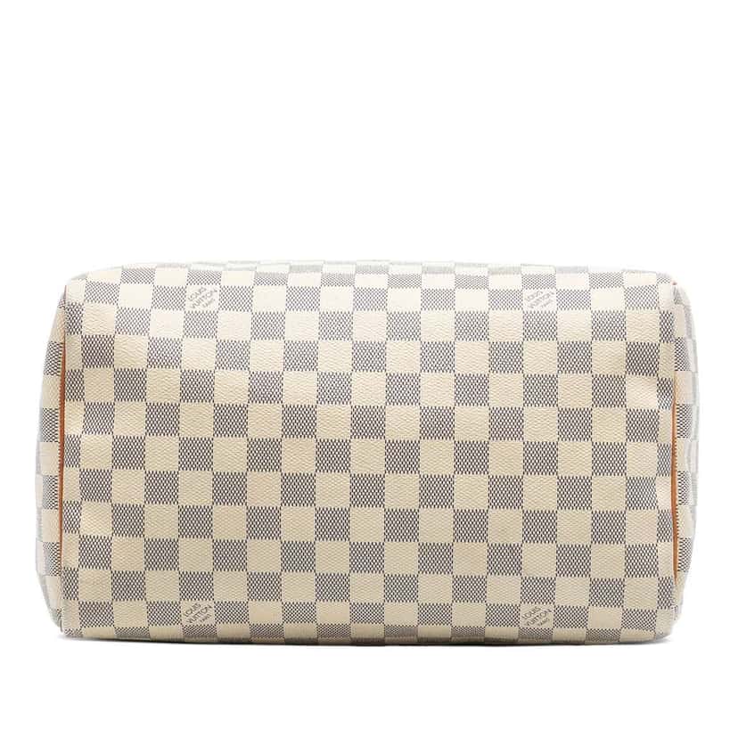 Louis Vuitton Damier Azur Speedy 30 White Very good condition - Inside View