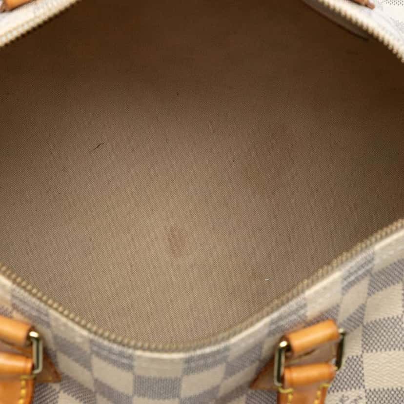 Louis Vuitton Damier Azur Speedy 30 White Very good condition - Model View