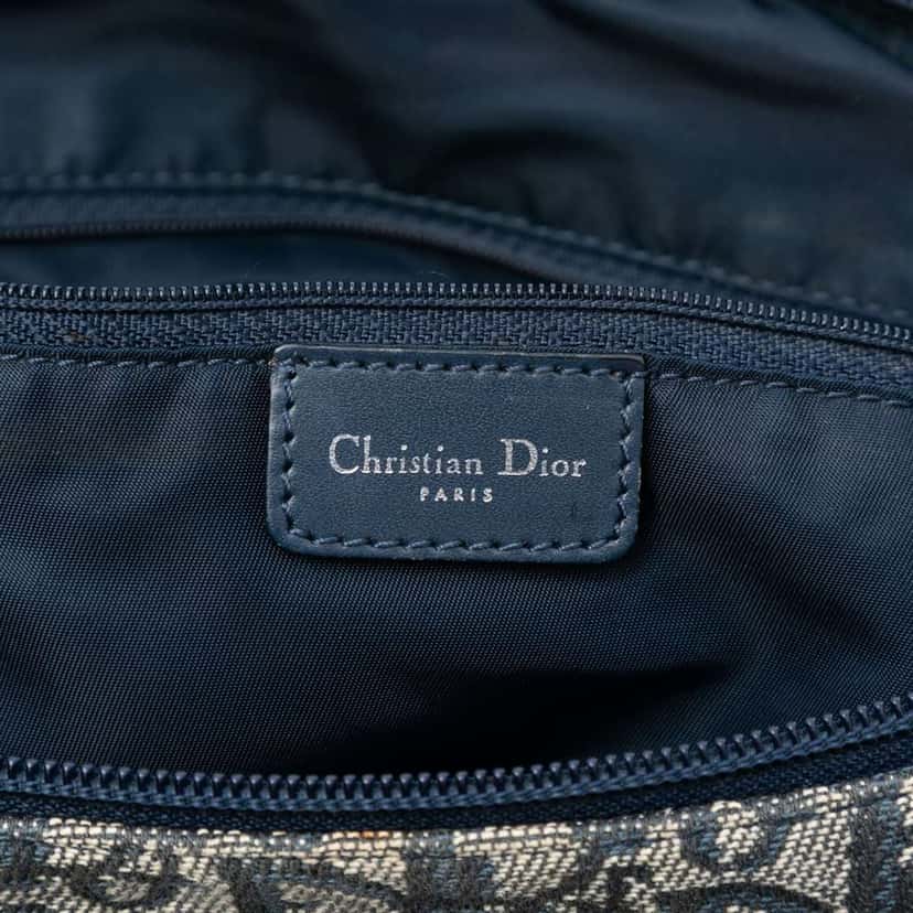 Dior Diorissimo Trotter Canvas Crossbody Blue Canvas Very good condition - Box View