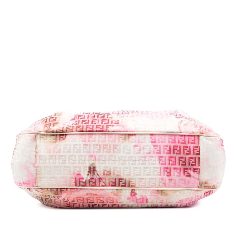 Fendi Zucchino Canvas Floral Tote Brown Canvas Very good condition - Inside View