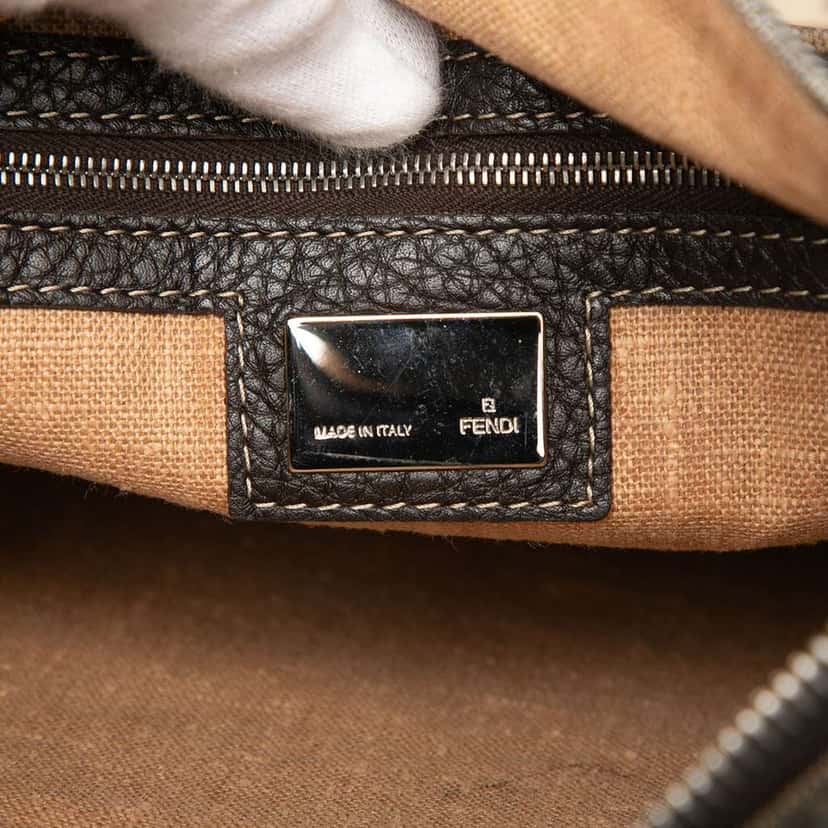 Fendi Zucca Canvas Selleria Crossbody Brown Canvas Very good condition - Box View