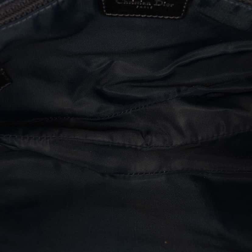 Dior Oblique Denim Flight Double Saddle Crossbody Blue Canvas Very good condition - Model View