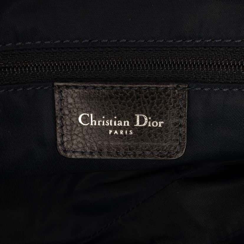 Dior Oblique Denim Flight Double Saddle Crossbody Blue Canvas Very good condition - Box View