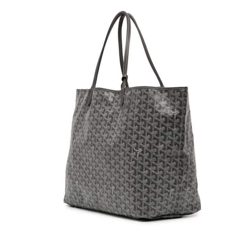 Goyard Goyardine Saint Louis GM Grey Canvas Very good condition - Back View