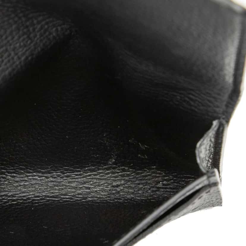 Louis Vuitton Monogram Empreinte Business Card Holder Black Leather Very good condition - Box View