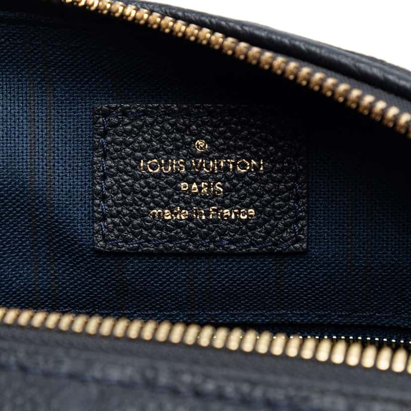 Louis Vuitton Monogram Empreinte Speedy Bandouliere 25 Blue Leather Very good condition - Box View