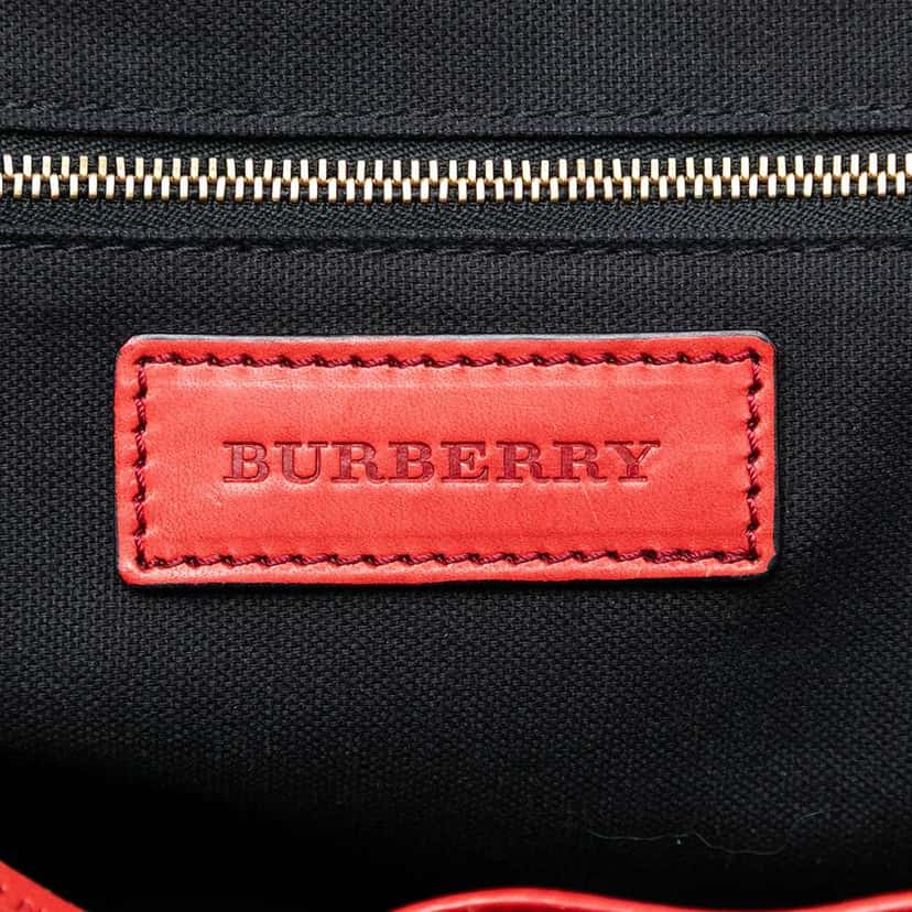 Burberry Small Leather Trimmed House Check Canvas Bridle Orchard Satchel Brown Canvas Very good condition - Box View