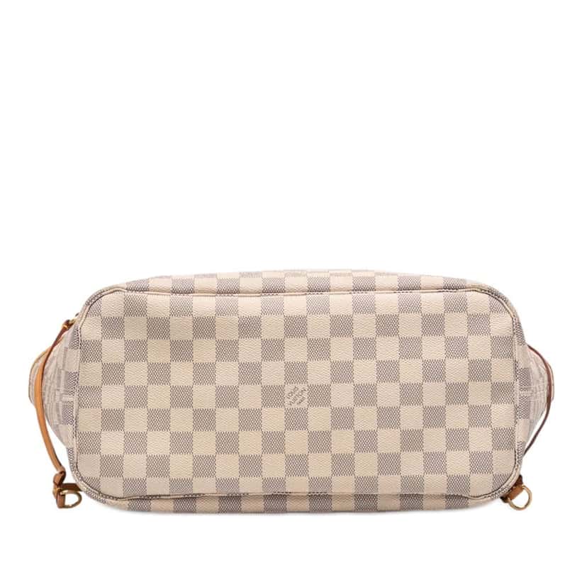 Louis Vuitton Damier Azur Neverfull MM White Very good condition - Inside View