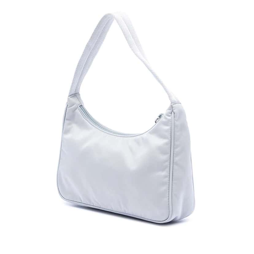 Prada Mini Tessuto Re Edition 2000 Shoulder Bag Blue Very good condition - Back View