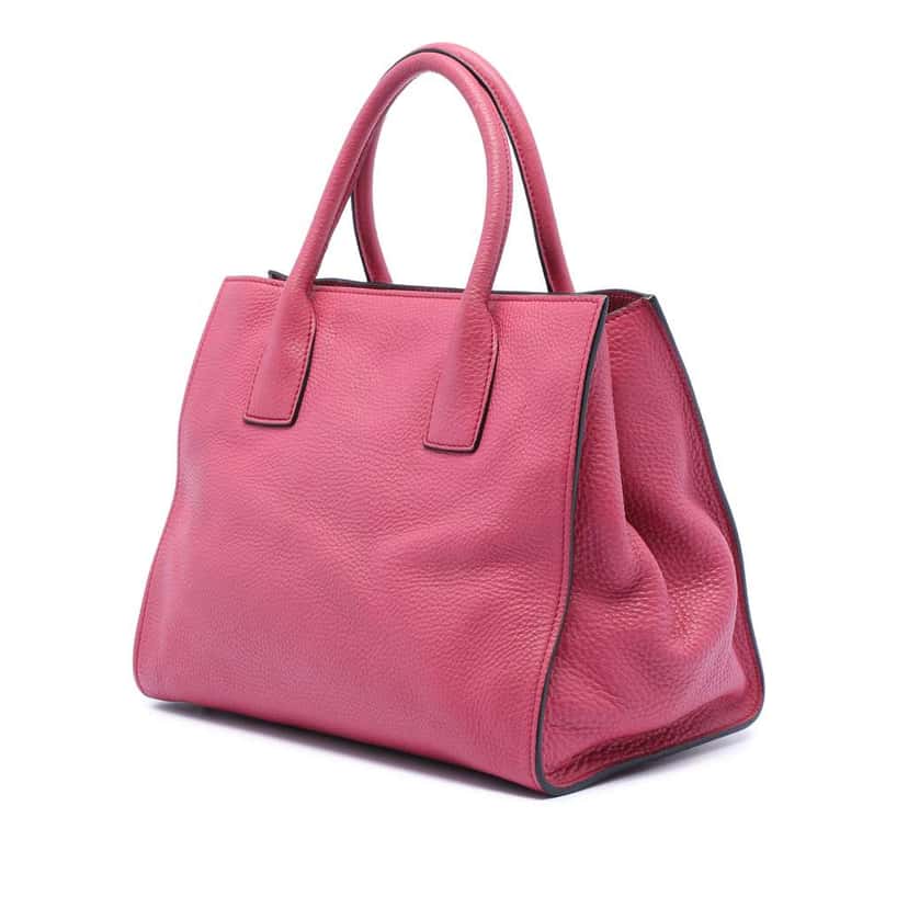 Prada Vitello Daino Open Convertible Tote Pink Leather Very good condition - Back View