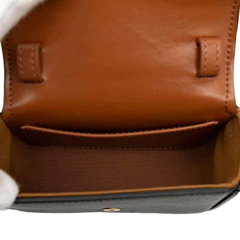 Celine Mini Triomphe Coated Canvas Claude Crossbody Brown Canvas Very good condition - Model View