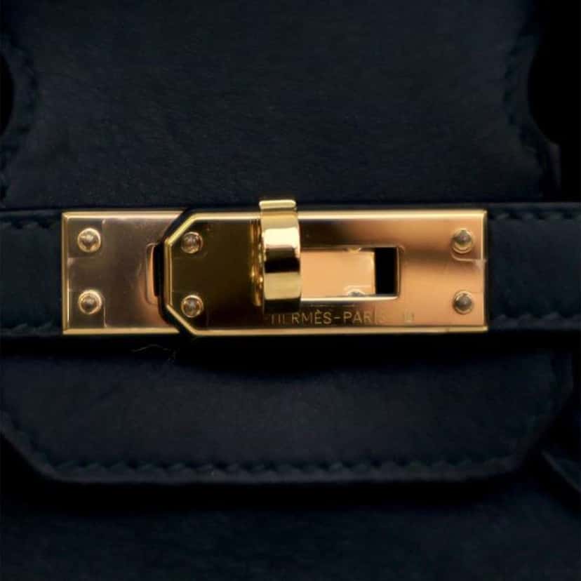 Hermès Swift Birkin Retourne 25 Green Leather Good condition - Box View