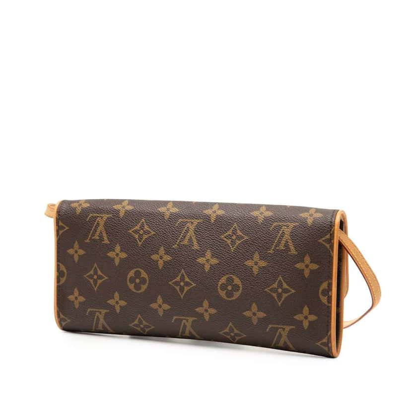 Louis Vuitton Monogram Pochette Twin GM Brown Very good condition - Back View