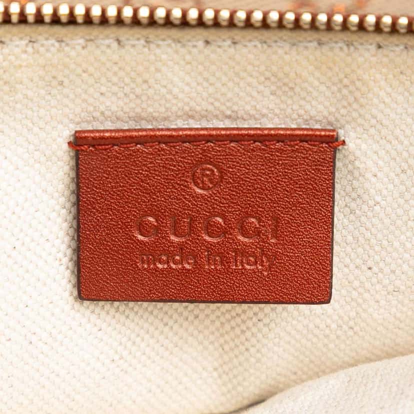 Gucci Medium GG Canvas Craft Tote Brown Canvas Very good condition - Box View