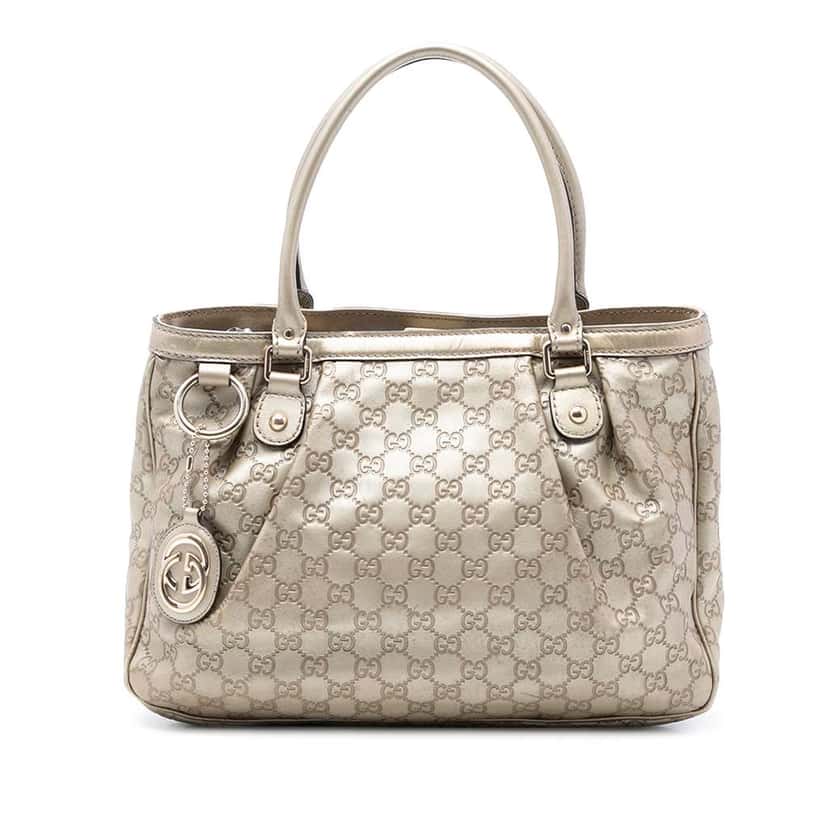 Gucci Guccissima Sukey Tote Gold Leather Very good condition - Front View