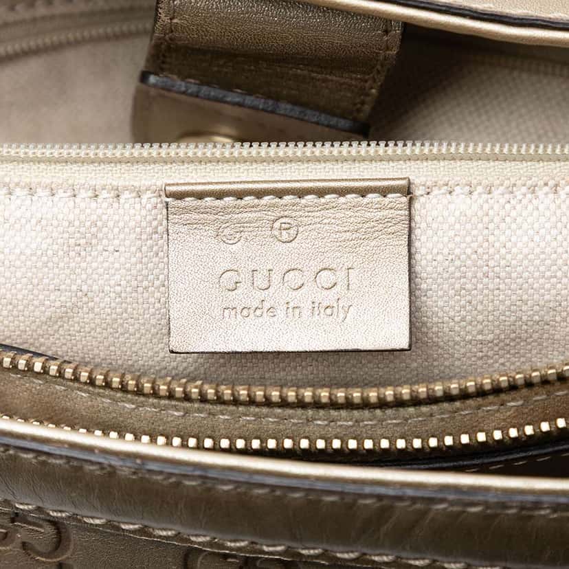 Gucci Guccissima Sukey Tote Gold Leather Very good condition - Box View