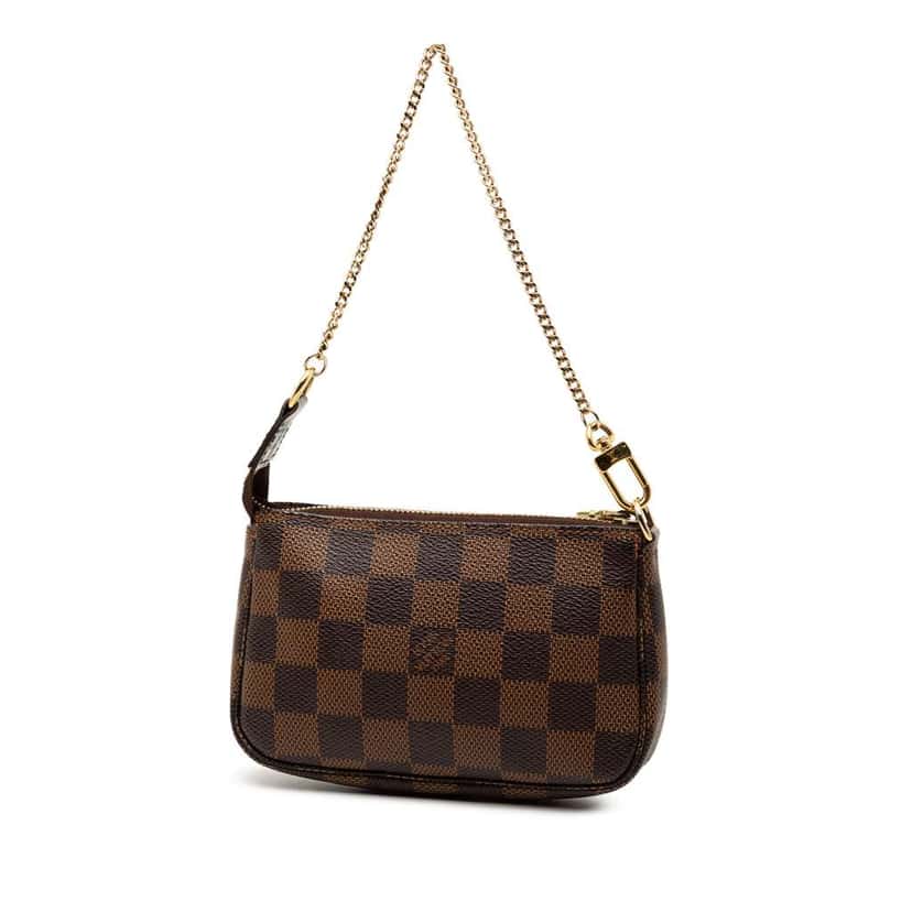 Louis Vuitton Damier Ebene Mini Pochette Accessoires Brown Very good condition - Back View