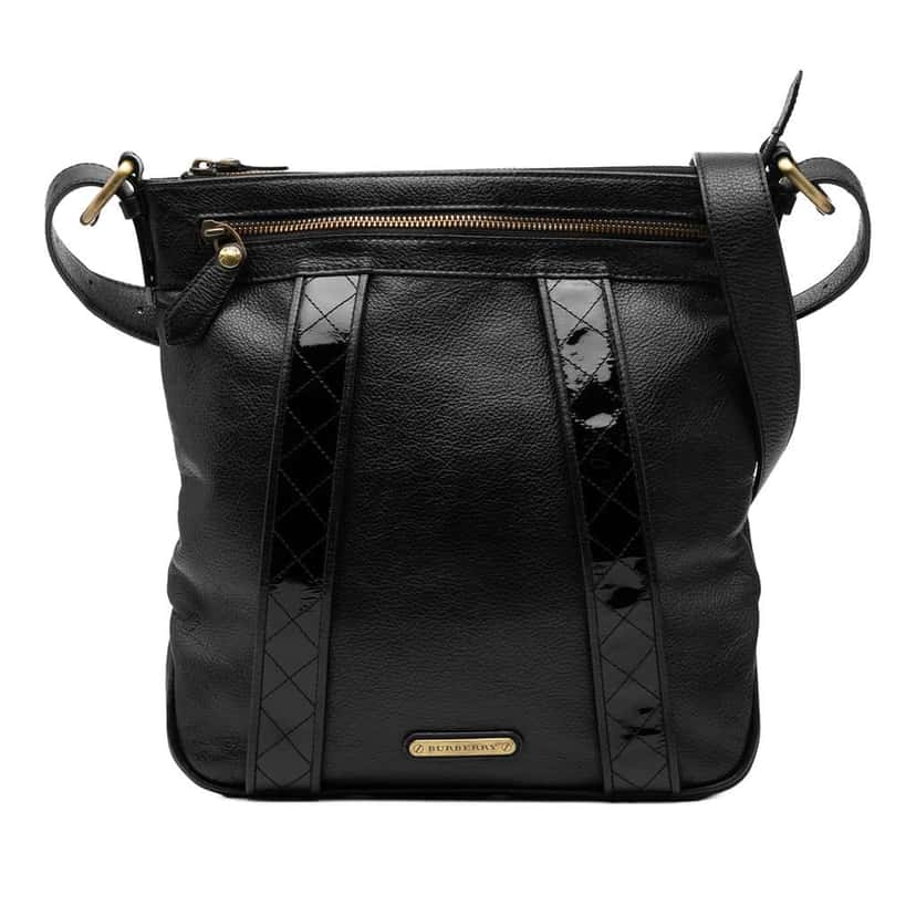 Burberry Leather Crossbody Black Leather Very good condition - Front View