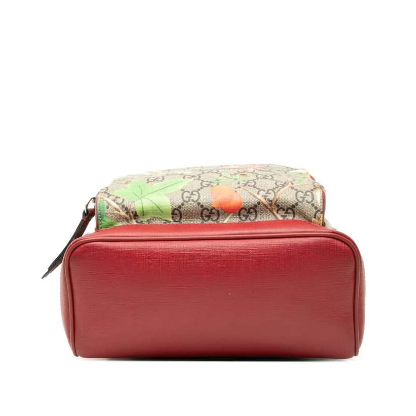 Gucci Small GG Supreme Web Tian Backpack Brown Canvas Very good condition - Inside View