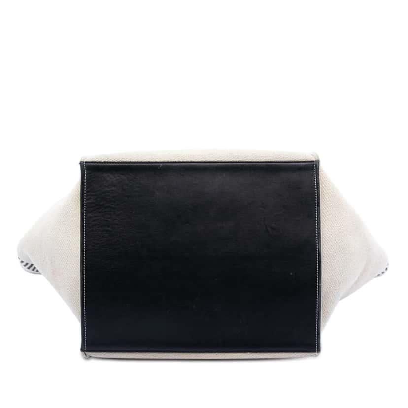 Celine Medium Canvas Big Satchel White Canvas Very good condition - Inside View
