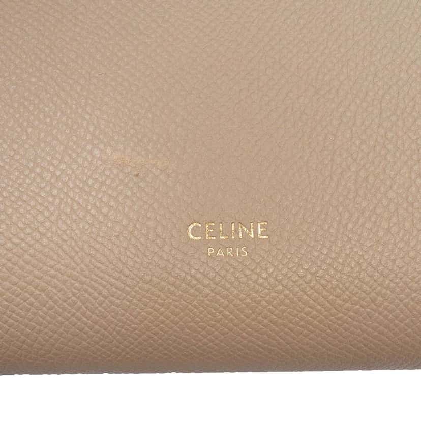 Celine Micro Grained Calfskin Belt Bag Brown Leather Very good condition - Box View