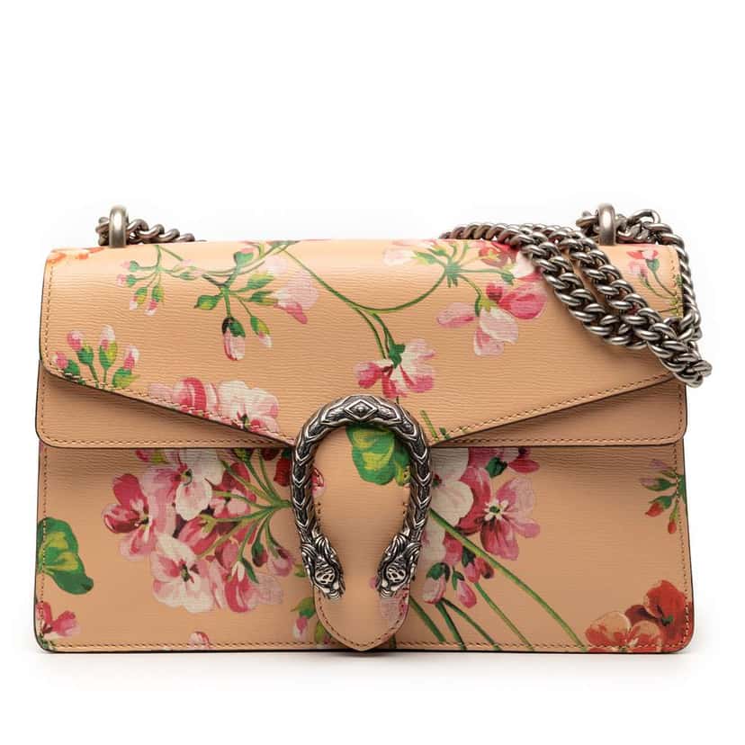 Gucci Medium Leather Blooms Dionysus Crossbody Orange Leather Very good condition - Front View