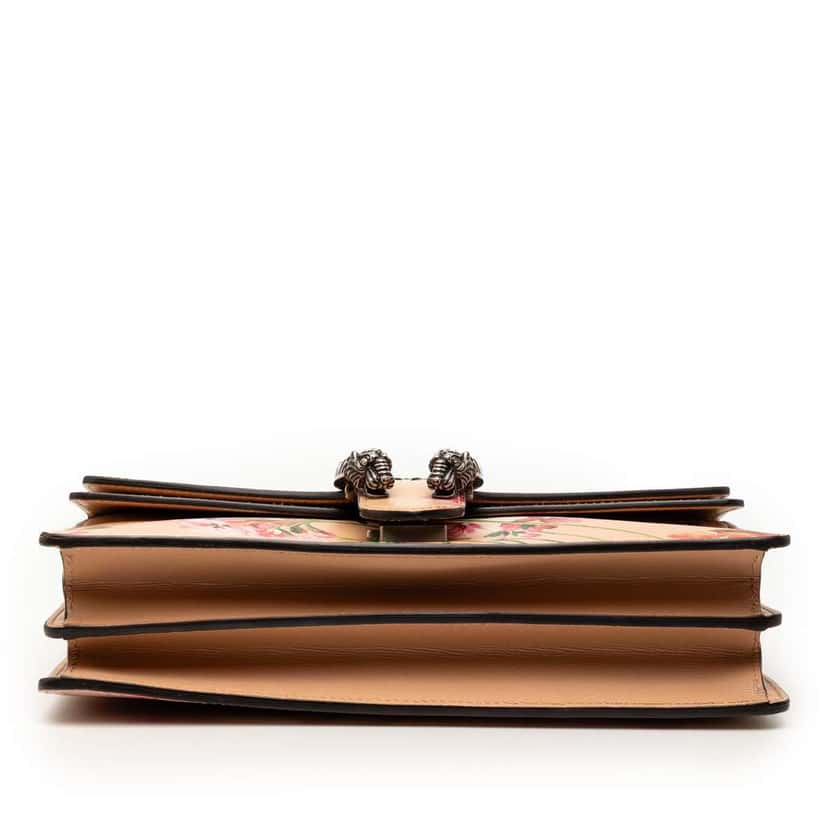 Gucci Medium Leather Blooms Dionysus Crossbody Orange Leather Very good condition - Inside View