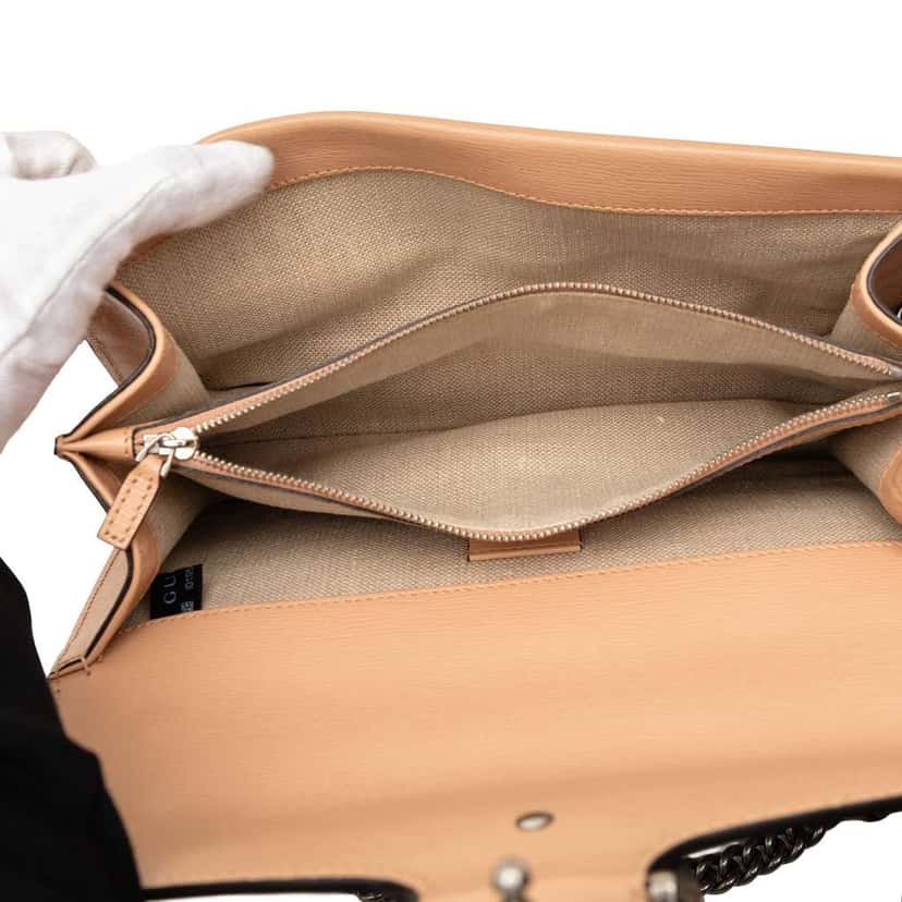 Gucci Medium Leather Blooms Dionysus Crossbody Orange Leather Very good condition - Model View