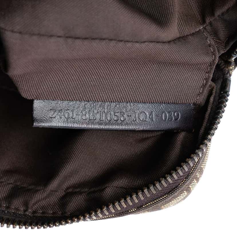 Fendi Zucchino Canvas Crossbody Brown Canvas Very good condition - Box View