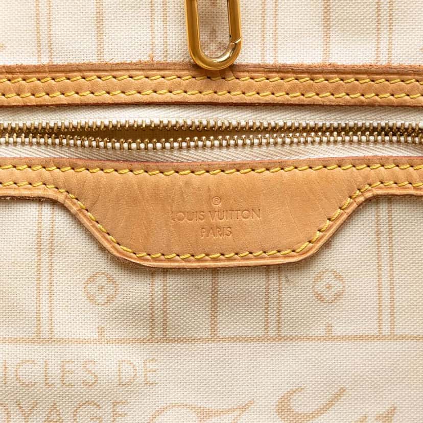 Louis Vuitton Damier Azur Neverfull GM White Very good condition - Box View