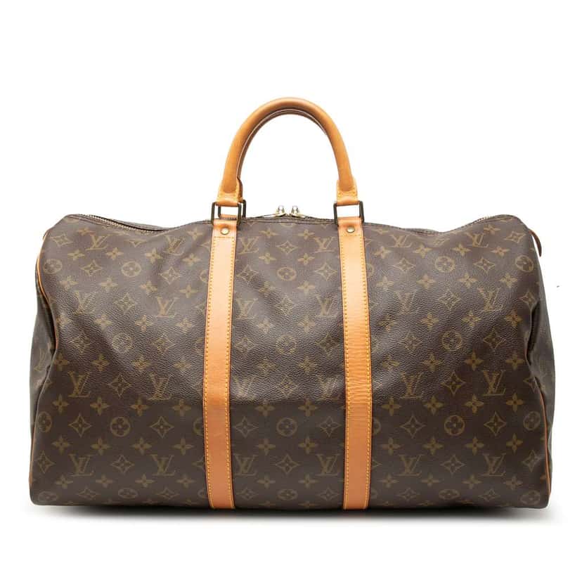 Louis Vuitton Monogram Keepall 50 Brown Very good condition - Front View