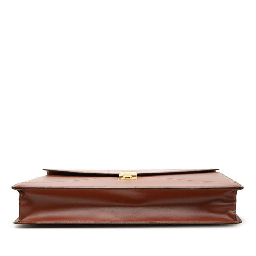 Loewe Leather Business Bag Brown Leather Very good condition - Inside View