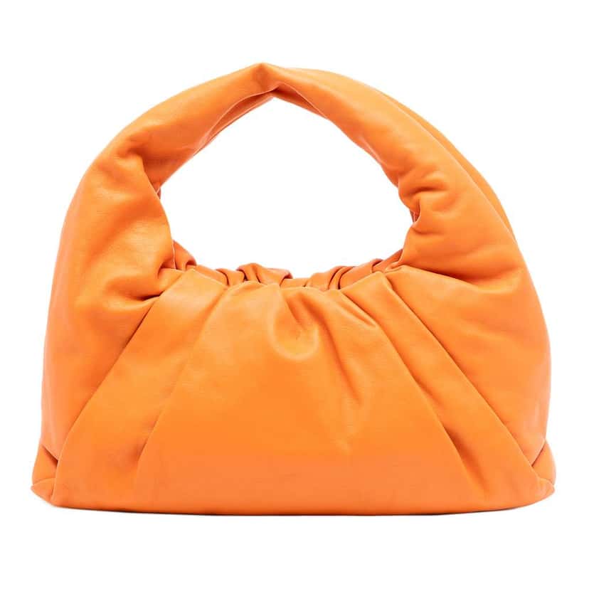 Bottega Veneta Lambskin The Shoulder Pouch Orange Leather Very good condition - Front View