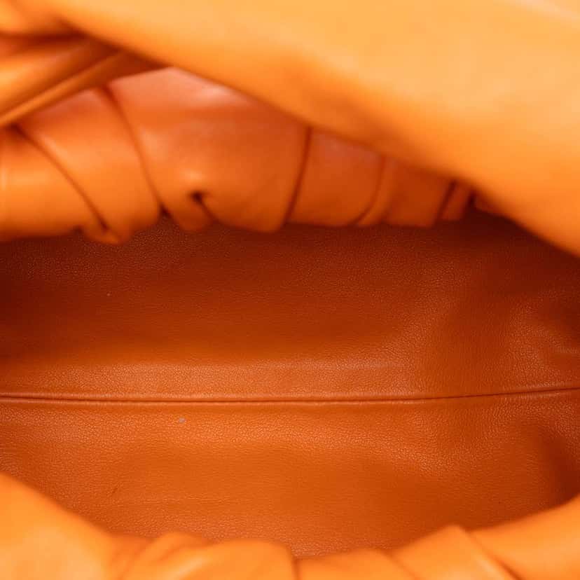 Bottega Veneta Lambskin The Shoulder Pouch Orange Leather Very good condition - Model View