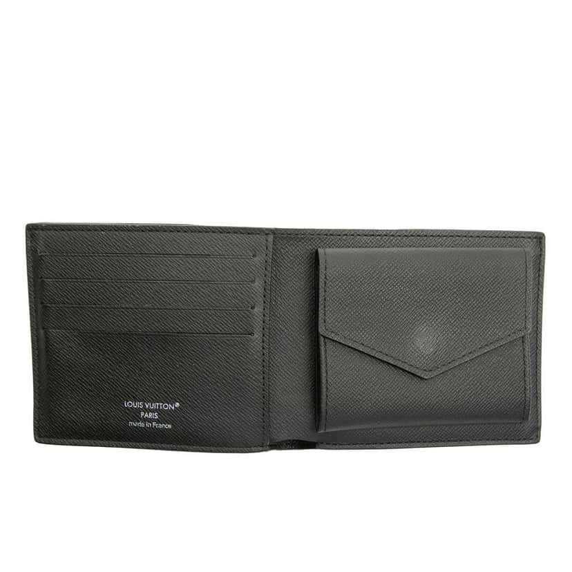 Louis Vuitton Monogram Eclipse Marco Wallet Black Very good condition - Model View
