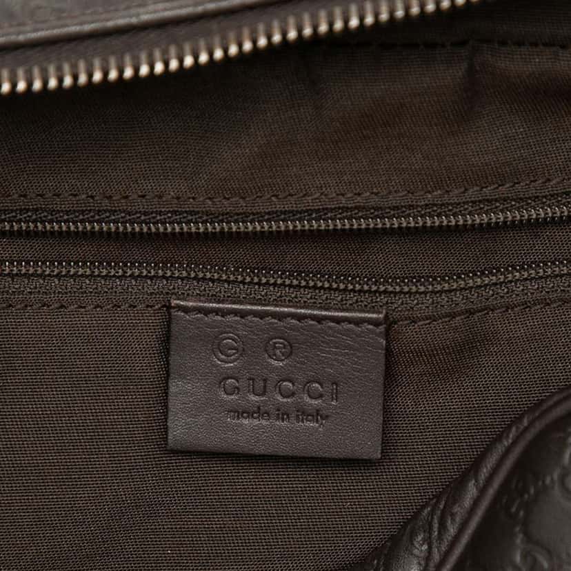 Gucci Microguccissima Clutch Brown Leather Very good condition - Box View