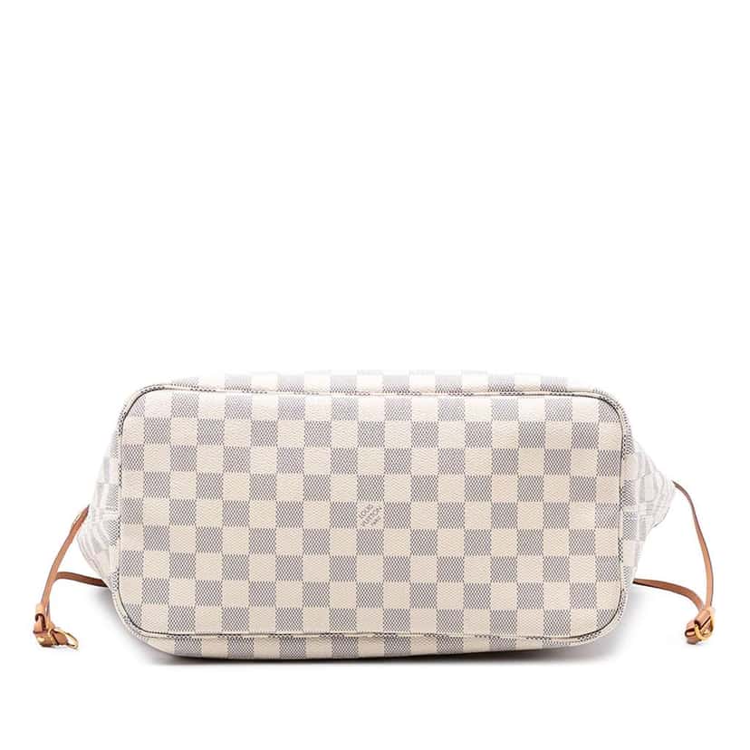 Louis Vuitton Damier Azur Neverfull MM White Very good condition - Inside View