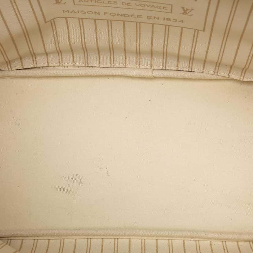 Louis Vuitton Damier Azur Neverfull MM White Very good condition - Model View